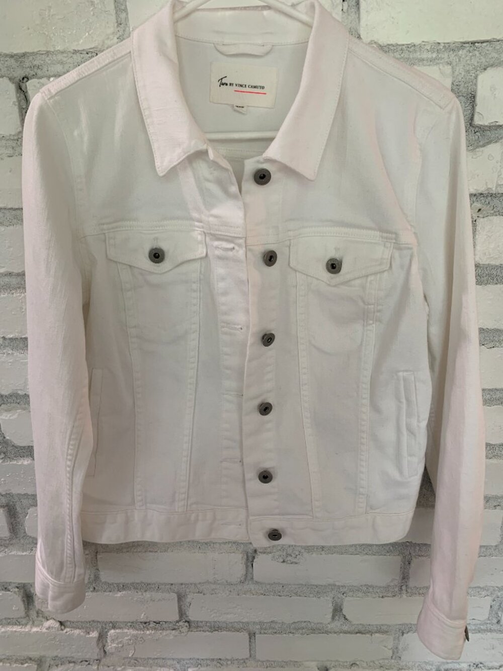 Two by Vince Camuto White Denim Jacket